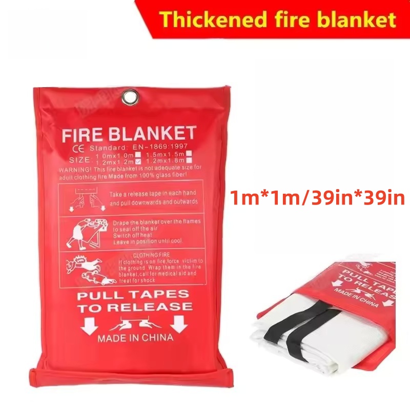 Fire Blanket Kitchen - Coperta Antincendio 1mx1m, Coperta Ignifuga di