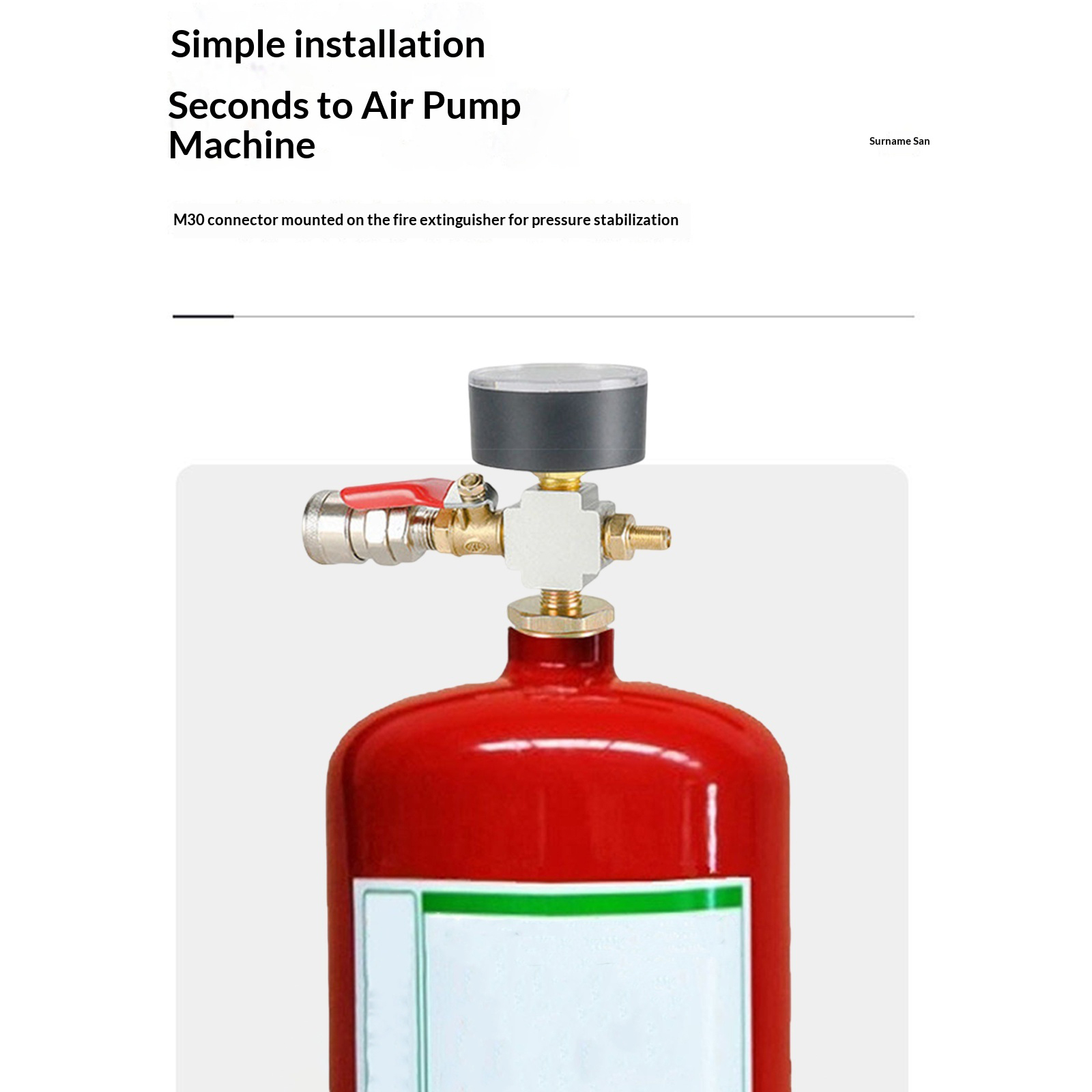 Adattatore per serbatoi d'aria - Fire Extinguisher Small recensione e prezzo