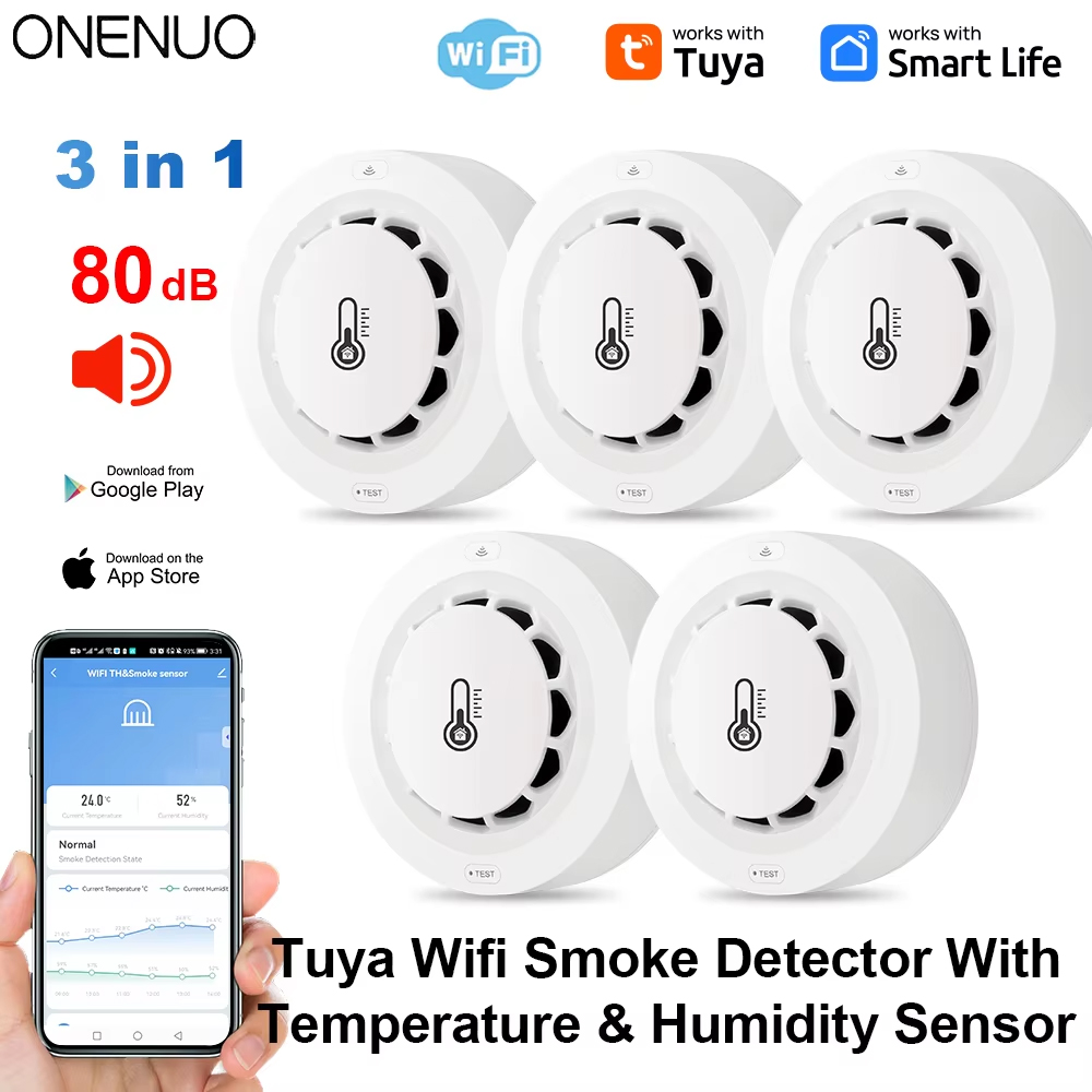 Tuya Wifi BT Rilevatore di fum - Smoke Detector Interconnected recensione e prezzo